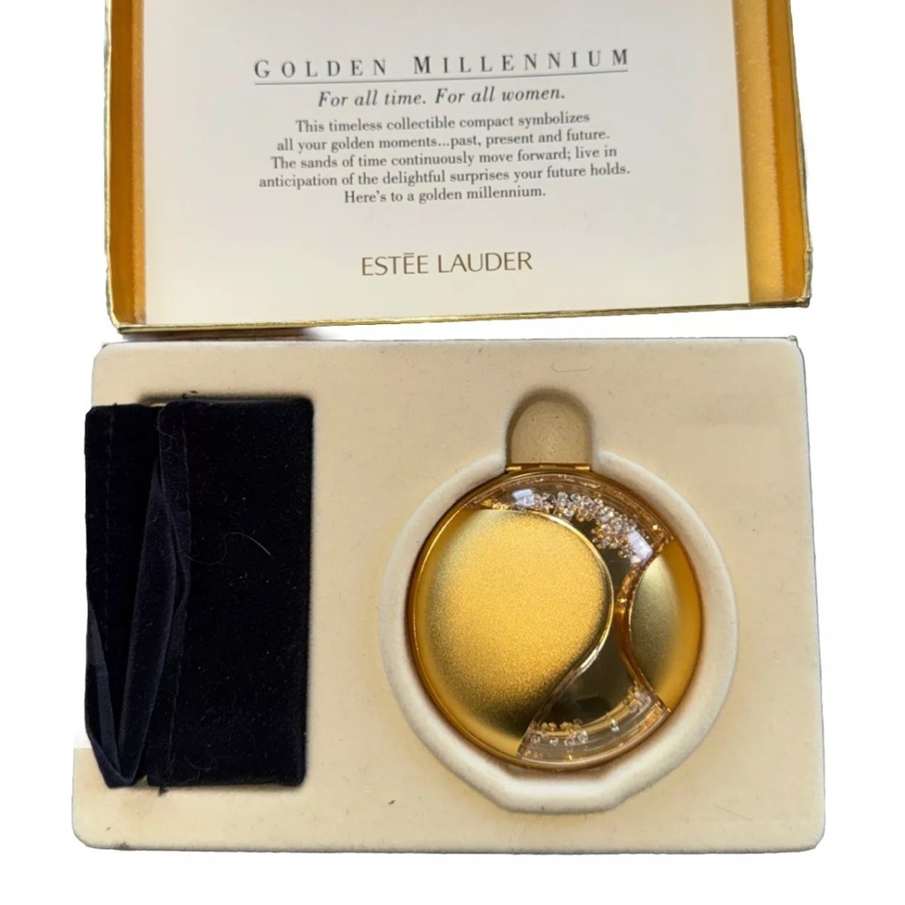 2000 Golden Millennium Estee Lauder Lucidity Translucent Powder Compact New